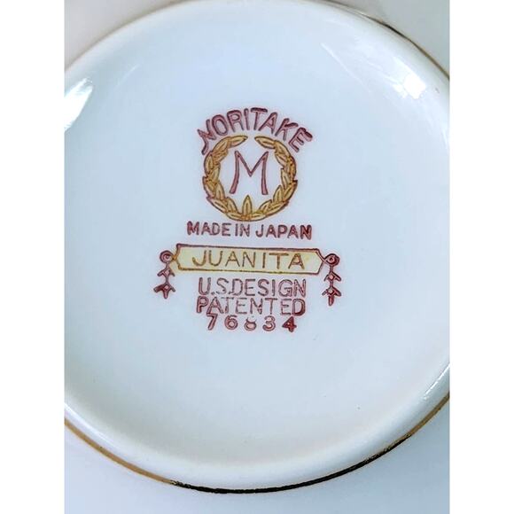 Noritake Juanita Tea Cup Sugar Bowl Porcelain Dinnerware Made Japan Vintage - Picture 14 of 14